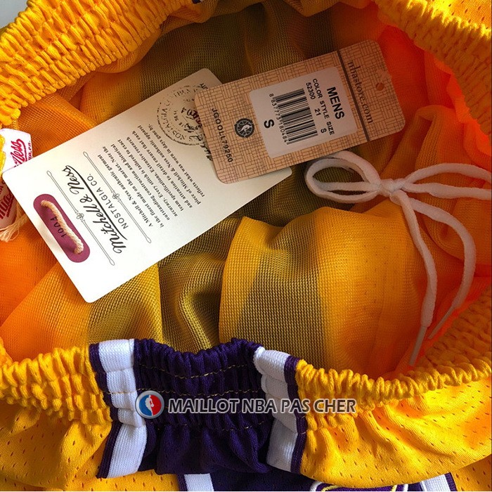 Short Los Angeles Lakers Mitchell & Ness 2009-10 Jaune